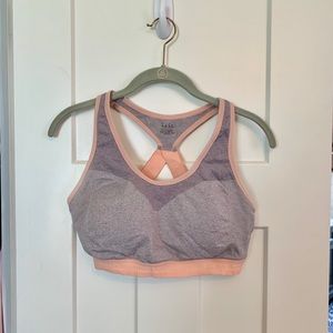 Nicole Miller Grey and Pink Sports Bra- sz. L